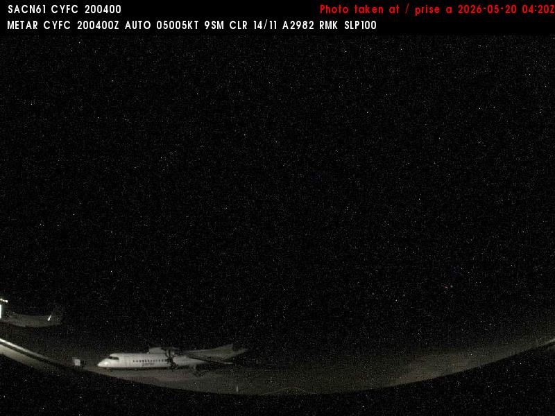 Web Cam image of Fredericton Airport (South West)