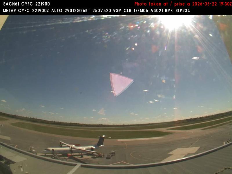 Web Cam image of Fredericton Airport (South West)