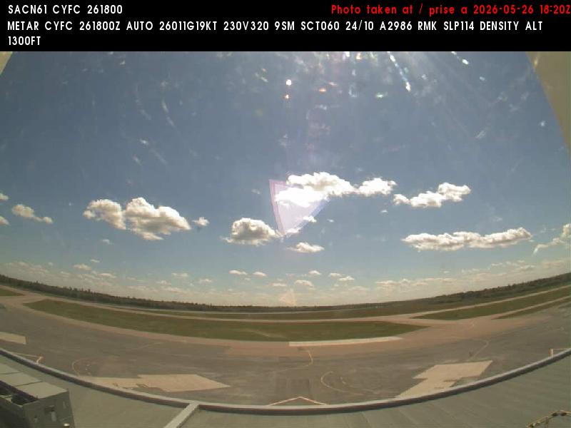 Web Cam image of Fredericton Airport (South West)
