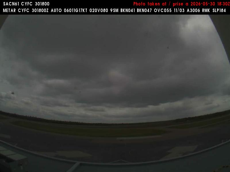 Web Cam image of Fredericton Airport (South West)
