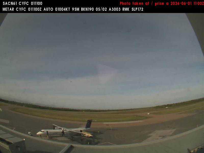 Web Cam image of Fredericton Airport (South West)