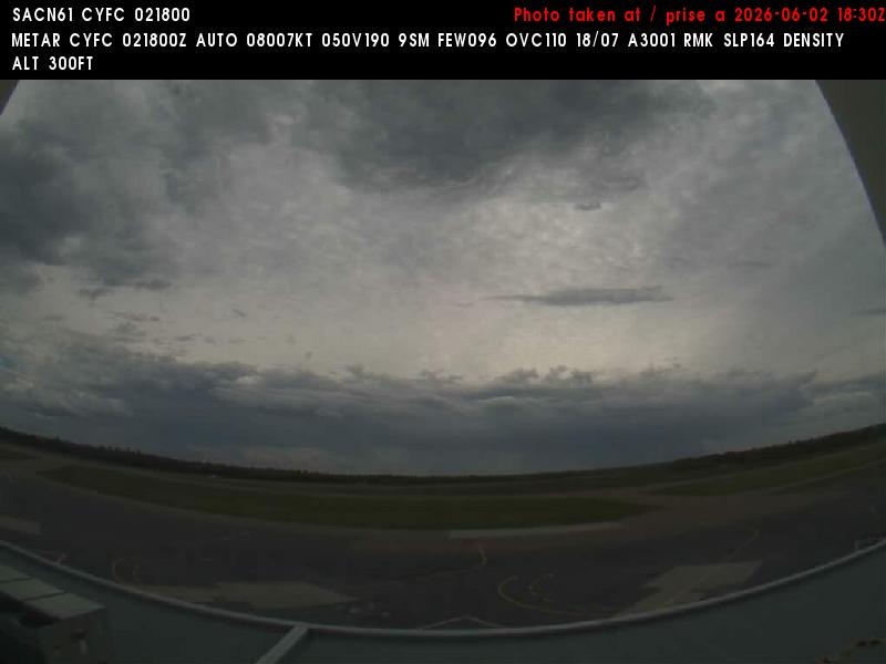 Web Cam image of Fredericton Airport (South West)