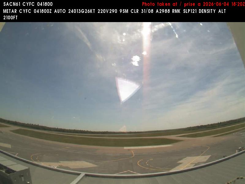 Web Cam image of Fredericton Airport (South West)