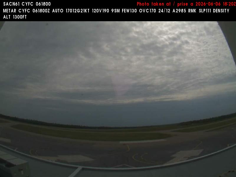Web Cam image of Fredericton Airport (South West)