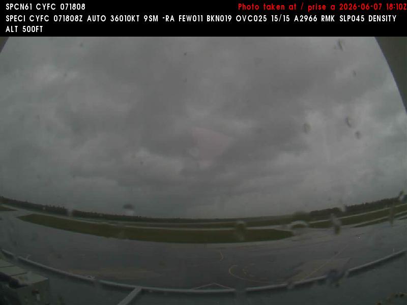 Web Cam image of Fredericton Airport (South West)
