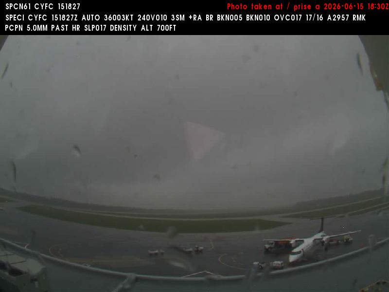 Web Cam image of Fredericton Airport (South West)