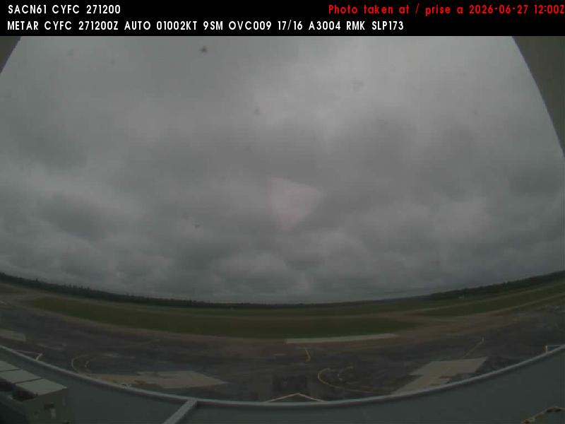 Web Cam image of Fredericton Airport (South West)