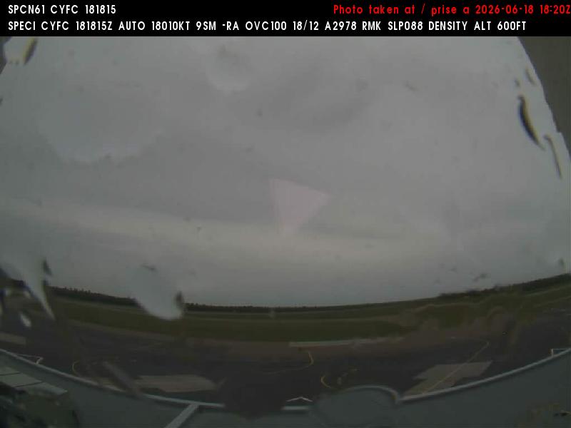 Web Cam image of Fredericton Airport (South West)