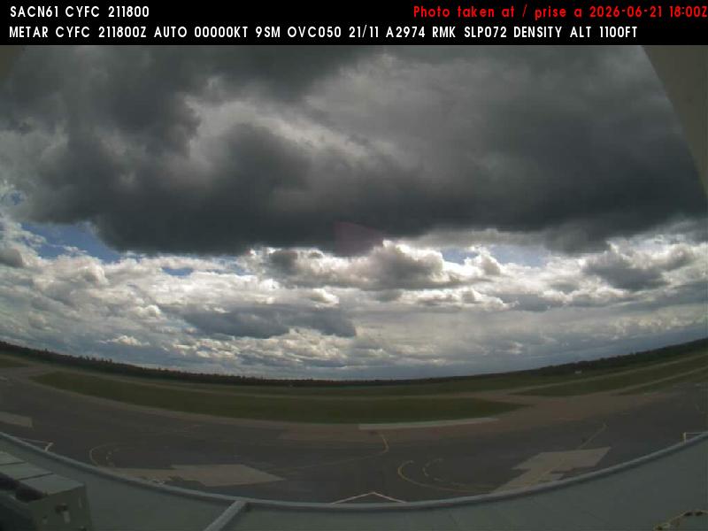 Web Cam image of Fredericton Airport (South West)