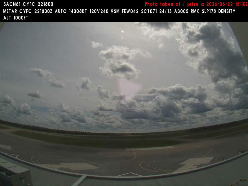 Web Cam image of Fredericton Airport (South West)