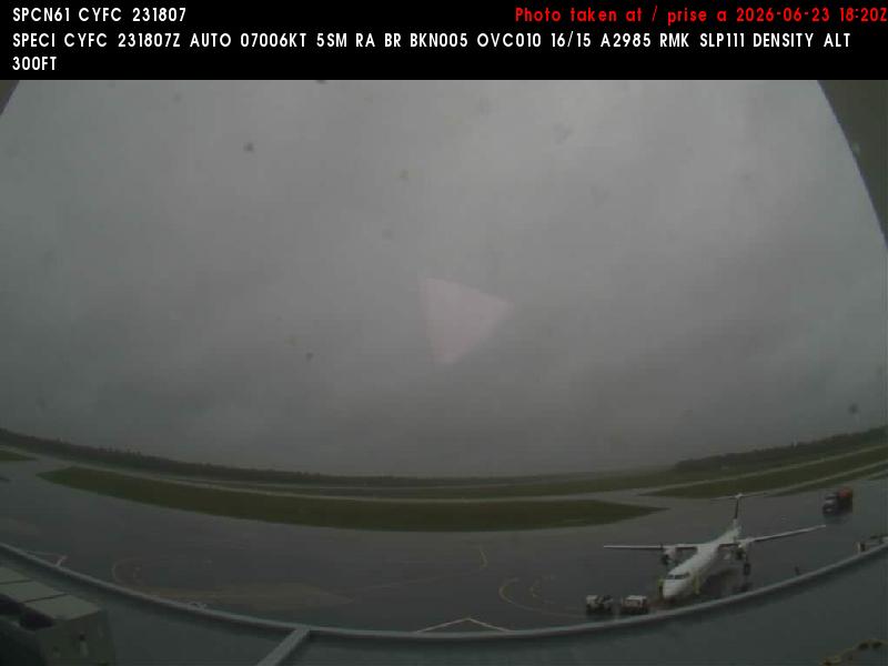 Web Cam image of Fredericton Airport (South West)