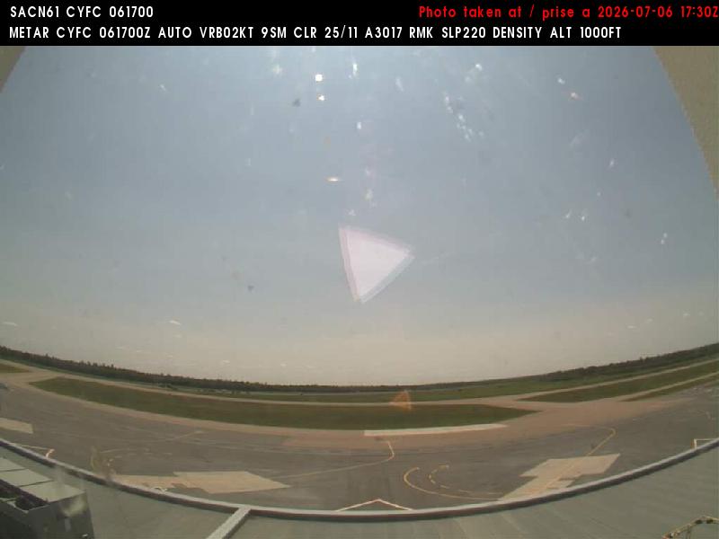 Web Cam image of Fredericton Airport (South West)
