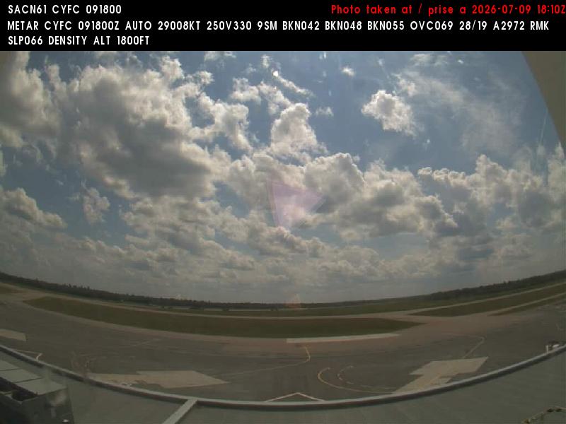 Web Cam image of Fredericton Airport (South West)