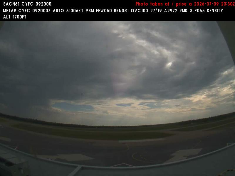 Web Cam image of Fredericton Airport (South West)