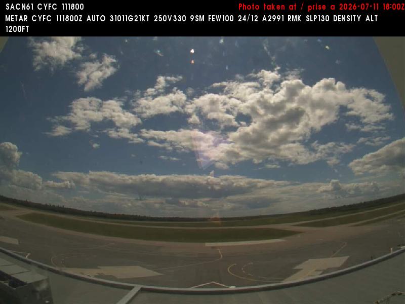 Web Cam image of Fredericton Airport (South West)