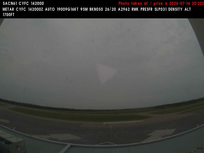 Web Cam image of Fredericton Airport (South West)