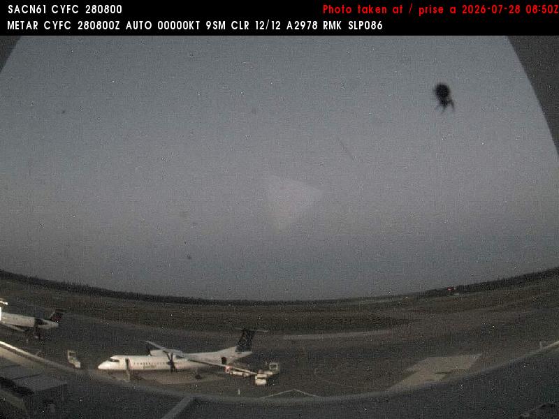 Web Cam image of Fredericton Airport (South West)