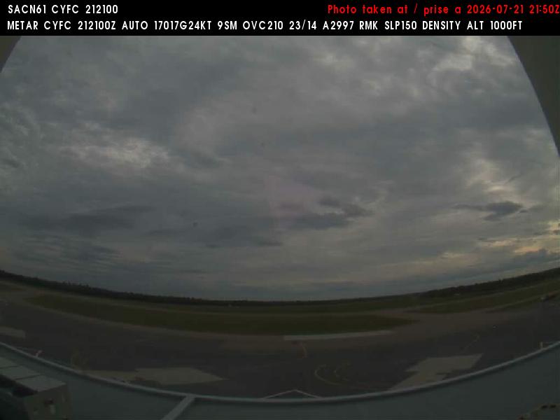Web Cam image of Fredericton Airport (South West)