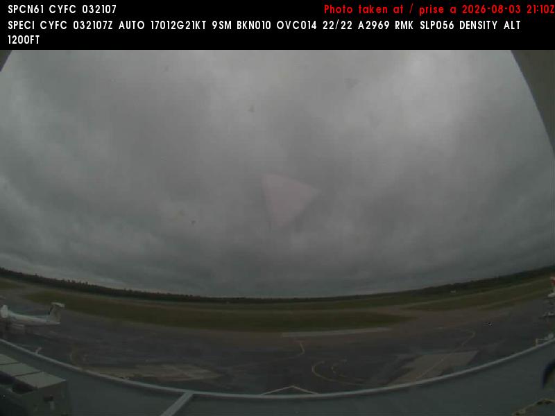 Web Cam image of Fredericton Airport (South West)
