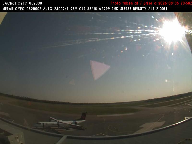 Web Cam image of Fredericton Airport (South West)