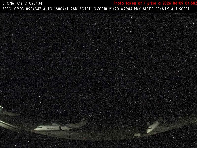 Web Cam image of Fredericton Airport (South West)