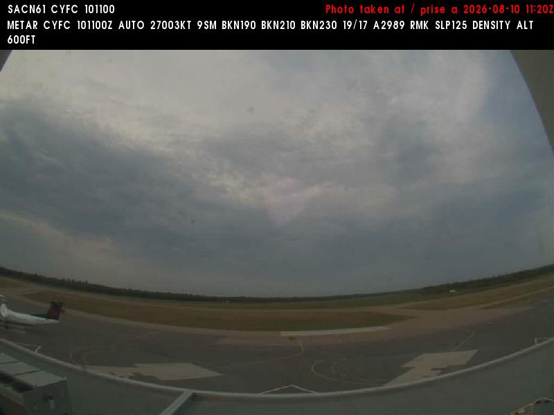 Web Cam image of Fredericton Airport (South West)