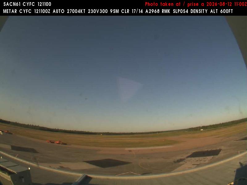 Web Cam image of Fredericton Airport (South West)