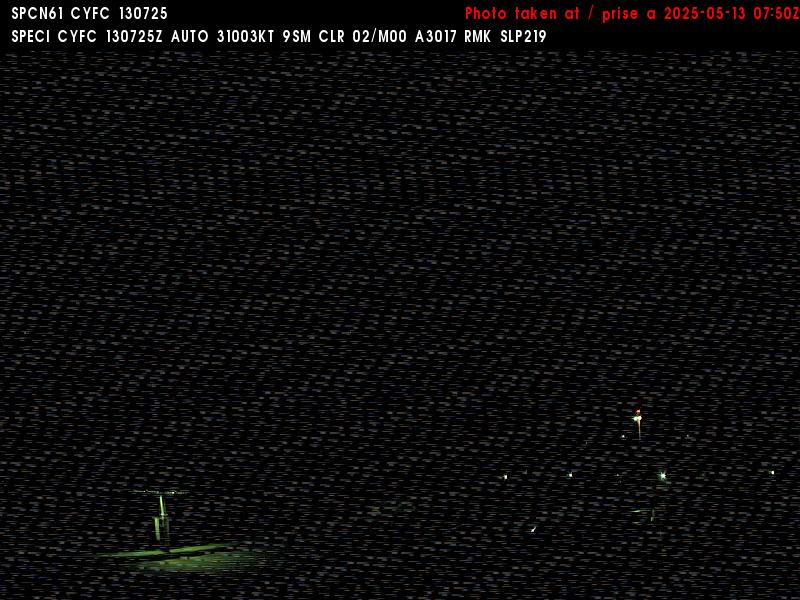 Web Cam image of Fredericton Airport (West)
