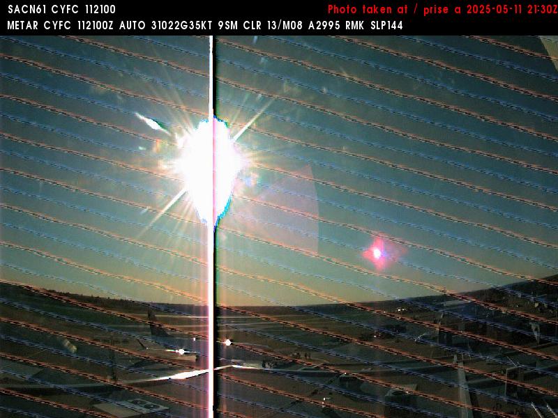 Web Cam image of Fredericton Airport (West)