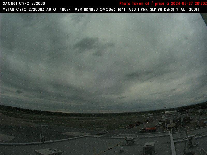 Web Cam image of Fredericton Airport (West)