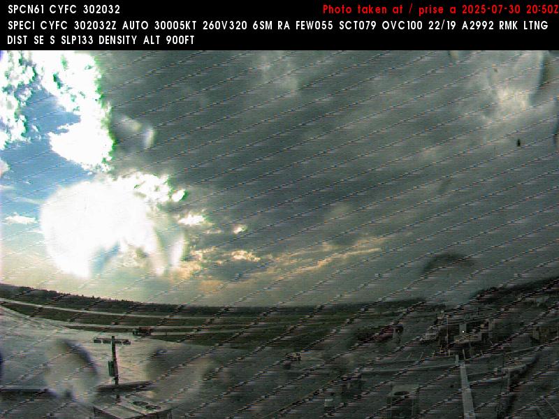 Web Cam image of Fredericton Airport (West)