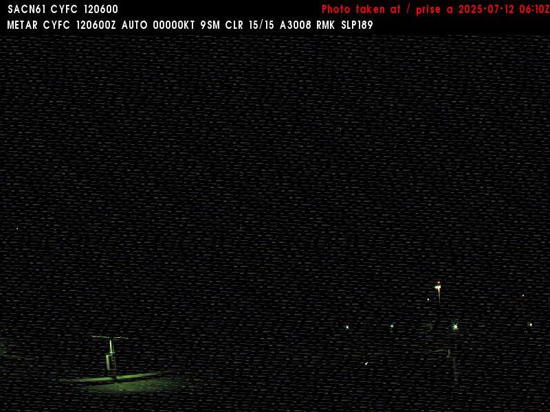 Web Cam image of Fredericton Airport (West)