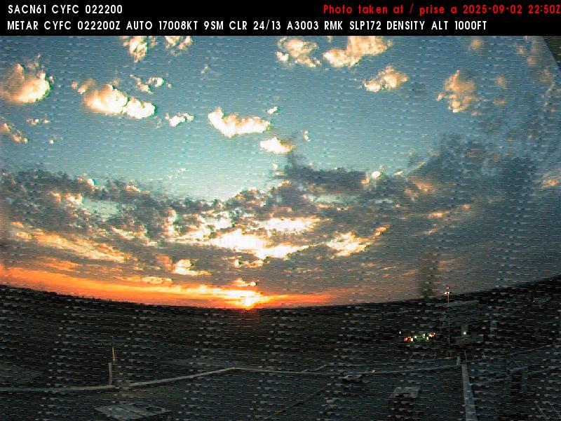 Web Cam image of Fredericton Airport (West)