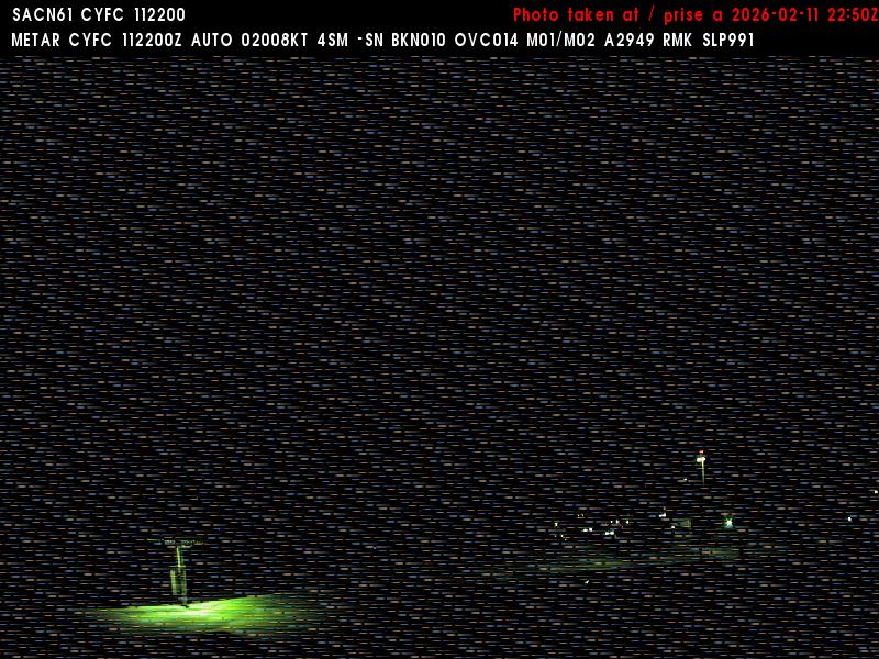 Web Cam image of Fredericton Airport (West)