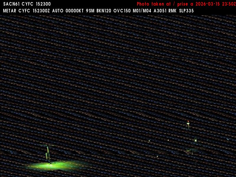 Web Cam image of Fredericton Airport (West)