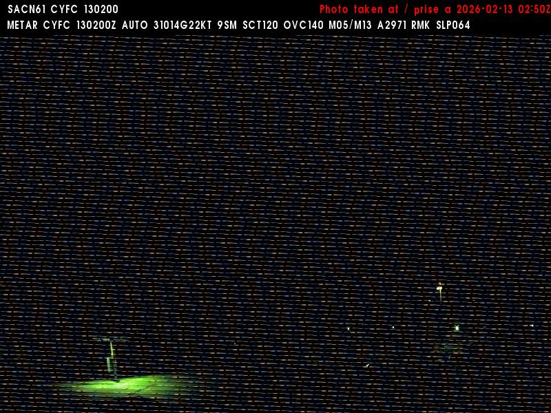 Web Cam image of Fredericton Airport (West)