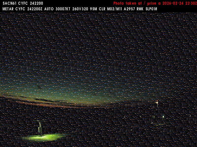 Web Cam image of Fredericton Airport (West)