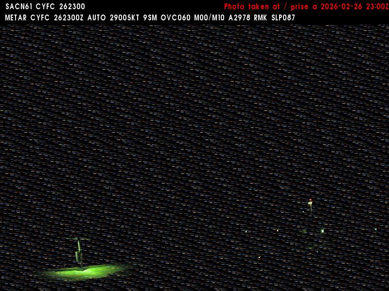 Web Cam image of Fredericton Airport (West)