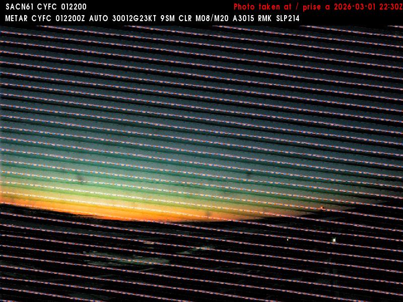 Web Cam image of Fredericton Airport (West)