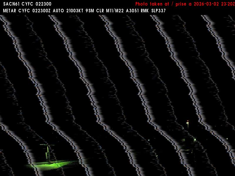 Web Cam image of Fredericton Airport (West)