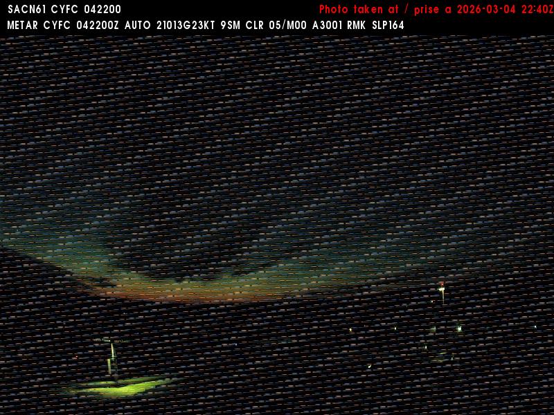 Web Cam image of Fredericton Airport (West)