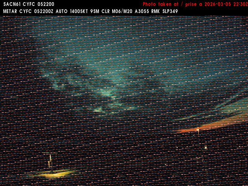 Web Cam image of Fredericton Airport (West)