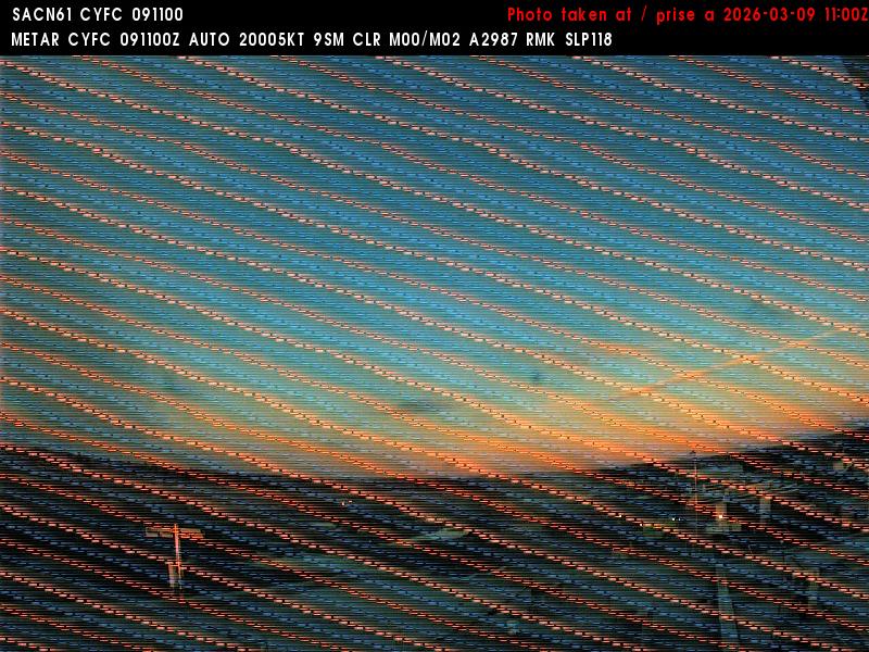 Web Cam image of Fredericton Airport (West)