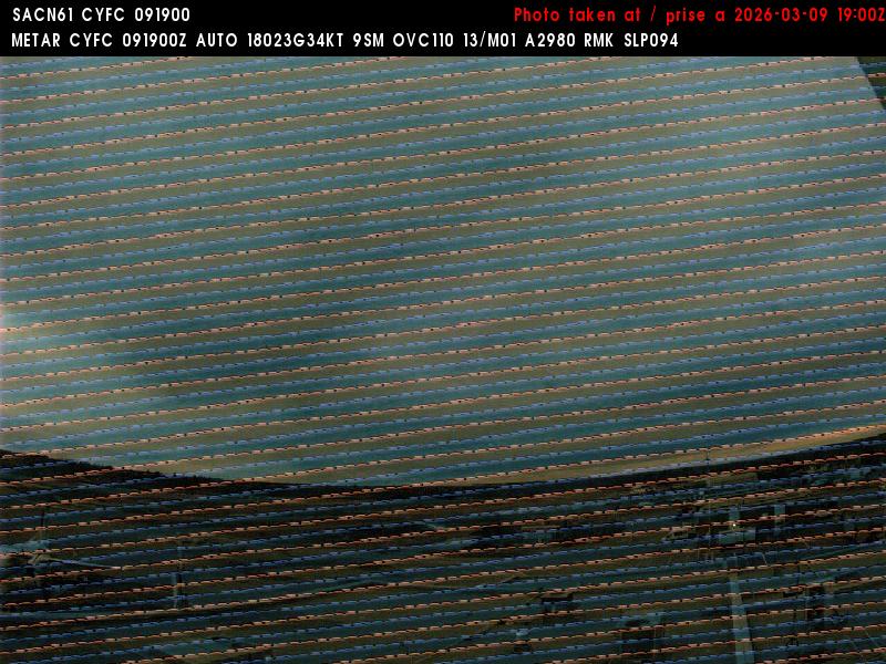 Web Cam image of Fredericton Airport (West)