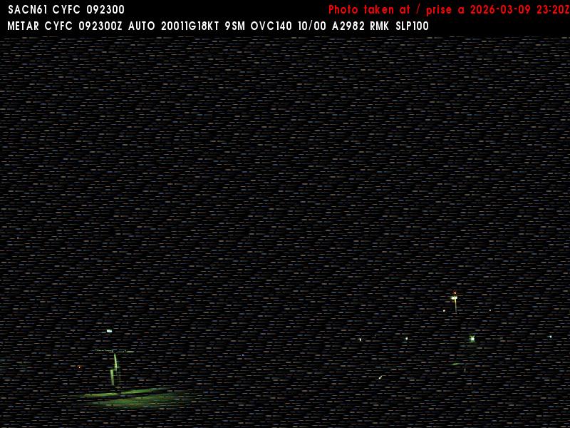 Web Cam image of Fredericton Airport (West)