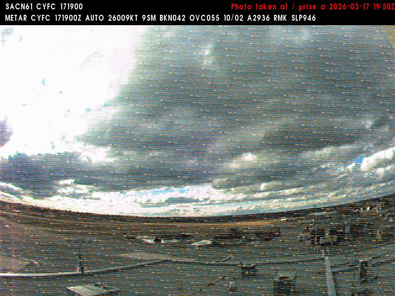 Web Cam image of Fredericton Airport (West)