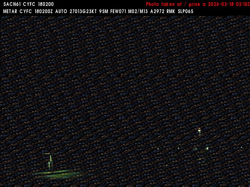 Web Cam image of Fredericton Airport (West)