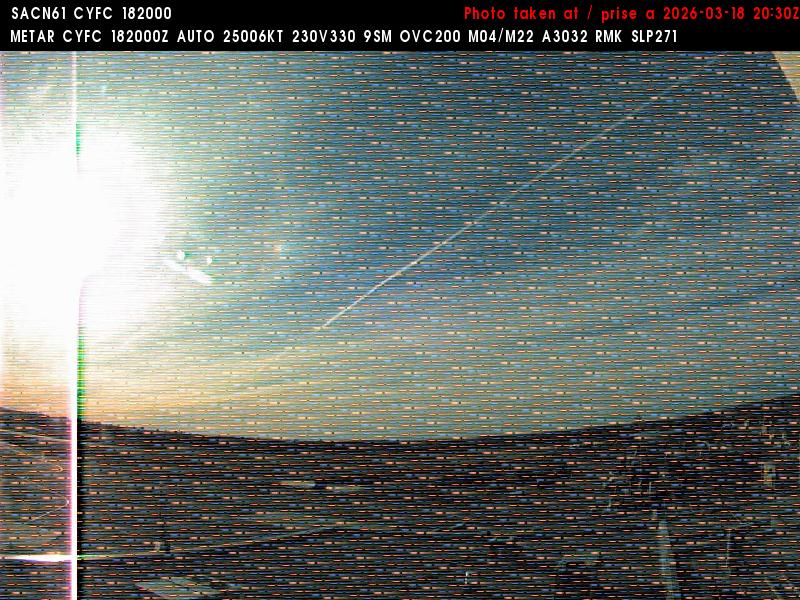 Web Cam image of Fredericton Airport (West)