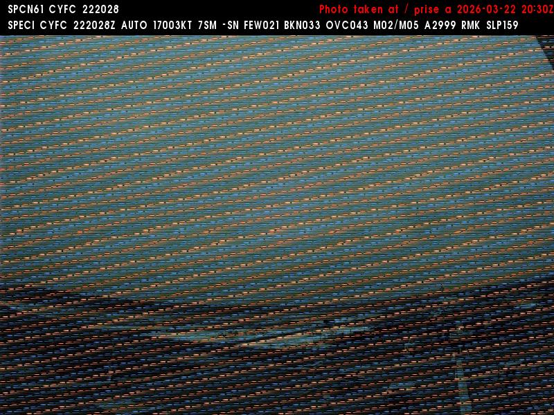 Web Cam image of Fredericton Airport (West)