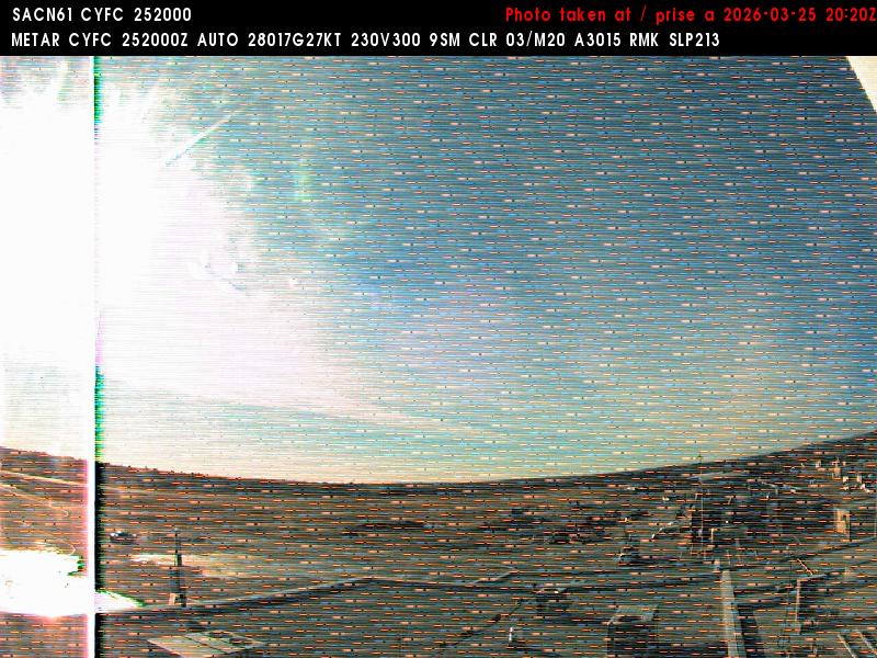 Web Cam image of Fredericton Airport (West)